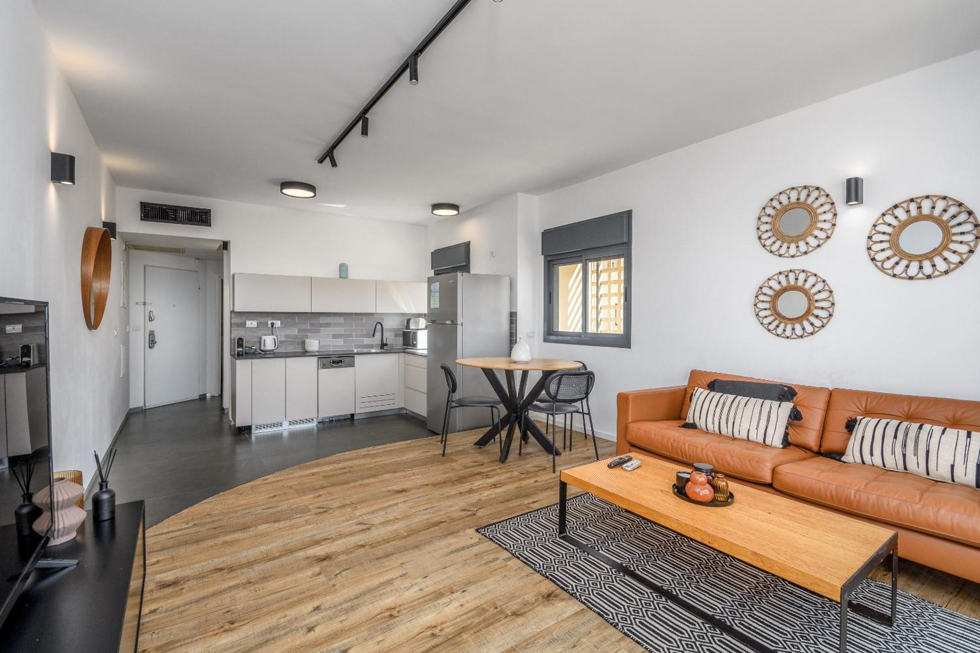Modern & Sunny 1 Bdr W Balcony And Parking Apartman Tel-Aviv Kültér fotó