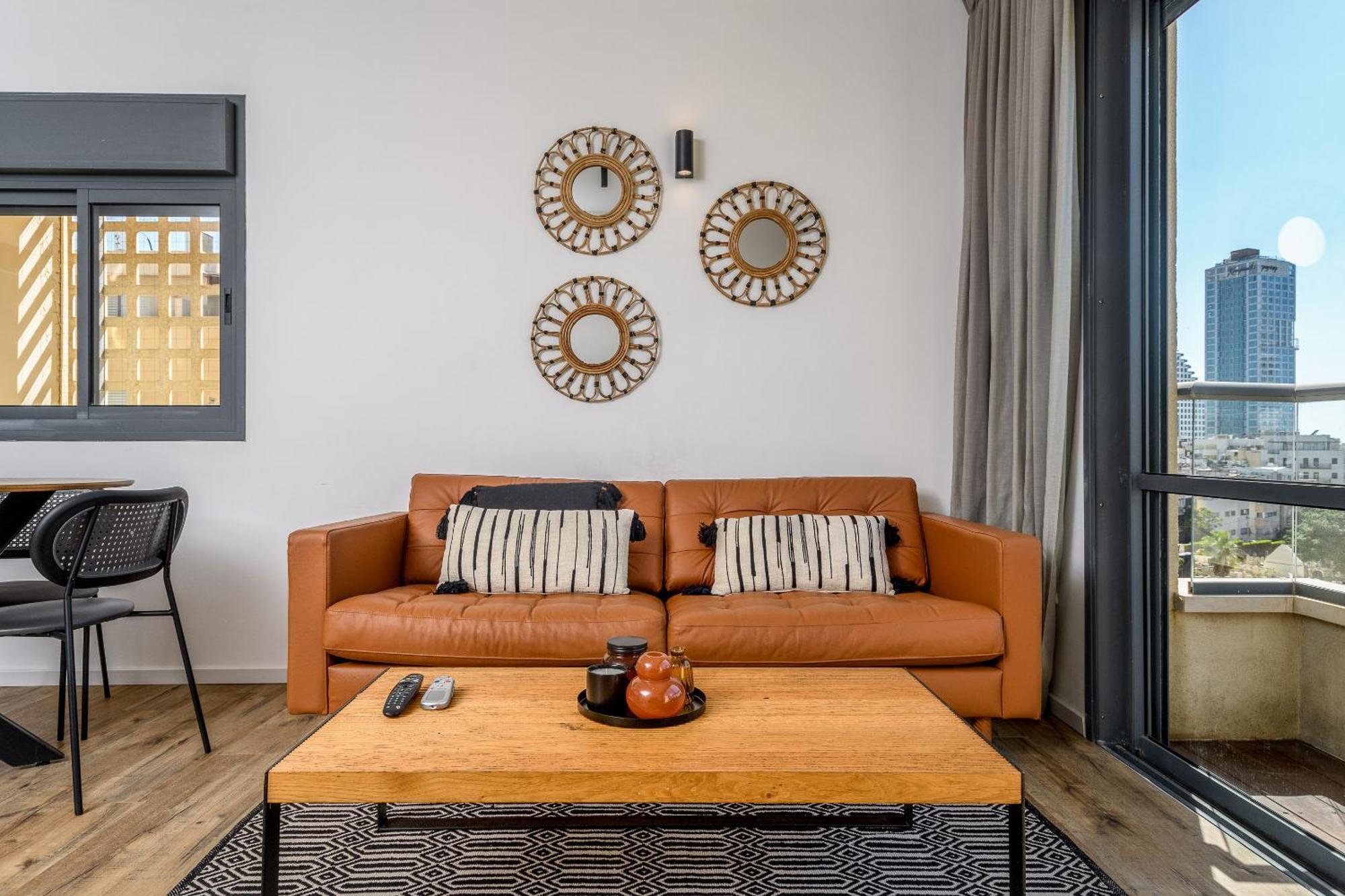 Modern & Sunny 1 Bdr W Balcony And Parking Apartman Tel-Aviv Kültér fotó